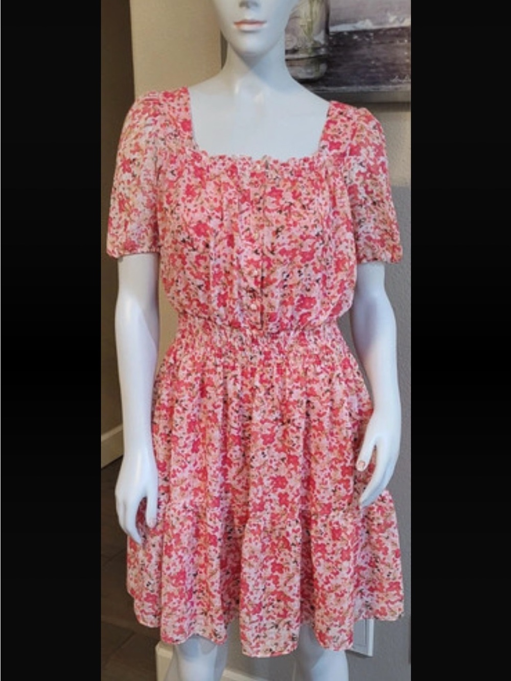 Just Taylor Floral Print Dress